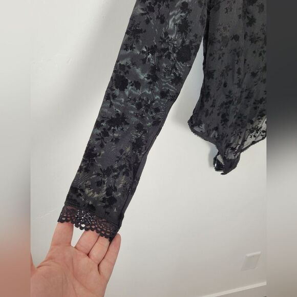 NEW Intimately Free People Bodysuit Black Lace Babes In Bandeaus Size Large - Picture 9 of 12